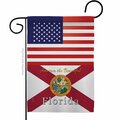 Guarderia 13 x 18.5 in. USA Florida American State Vertical Garden Flag with Double-Sided GU4070610